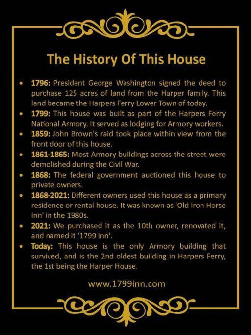 1799 Inn Harpers Ferry Extérieur photo